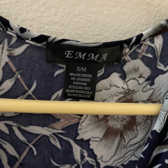 Emma jumpsuit romper elastic waist front pockets S/M - Picture 4 of 7